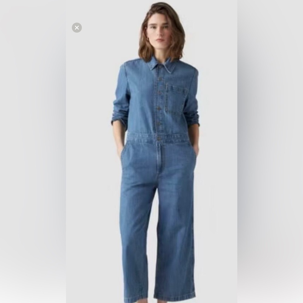 LEVIS , Stylish Blue Denim Jumpsuit